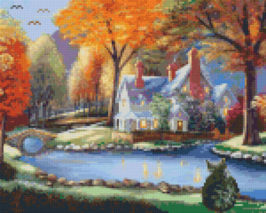 Sugar Home Nine [9] Baseplate PixelHobby Mini-mosaic Art Kit